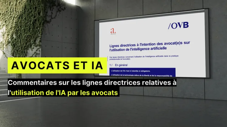 AI guidelines for lawyers - Avocats.be and OVB