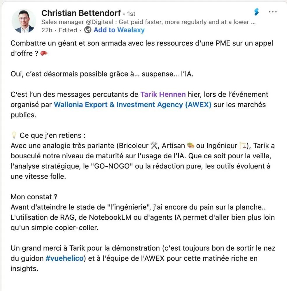 Christian Bettendorf - Sales Manager chez Digiteal
